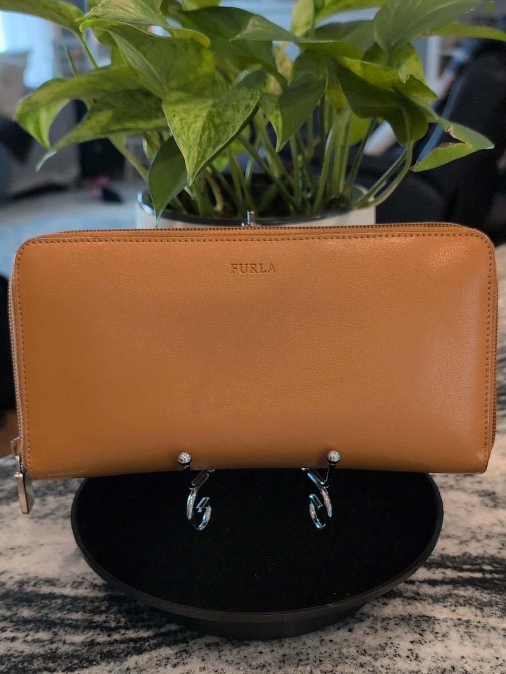 Furla Large Zip-Around Smooth Leather Wallet